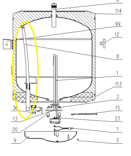 Ablaufrohr 710mm