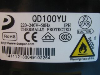 Kompressor Qd100yu,220-240V/50hz