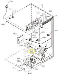 Antriebselektromotor 230V, 160w