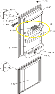 Türbehälter H54,55 G45 087/Nes