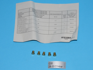 Set of nozzles