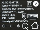 Netzteil EU-Stecker 30V Tenpao FR4, BCH6